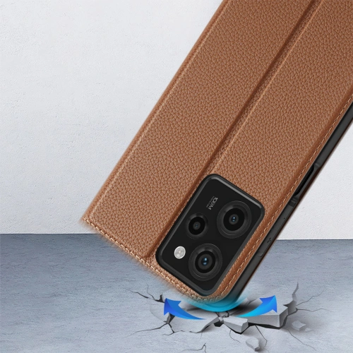 Etui Dux Ducis Skin X2 Xiaomi Redmi Note 12 Pro/POCO X5 Pro 5G brązowe