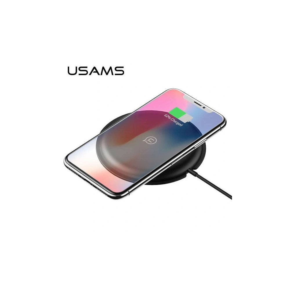 Hurtownia GSM - Încărcător wireless USAMS Fast Zodi Series negru (US-CD30) - USA975 - {ean13} - Hurt