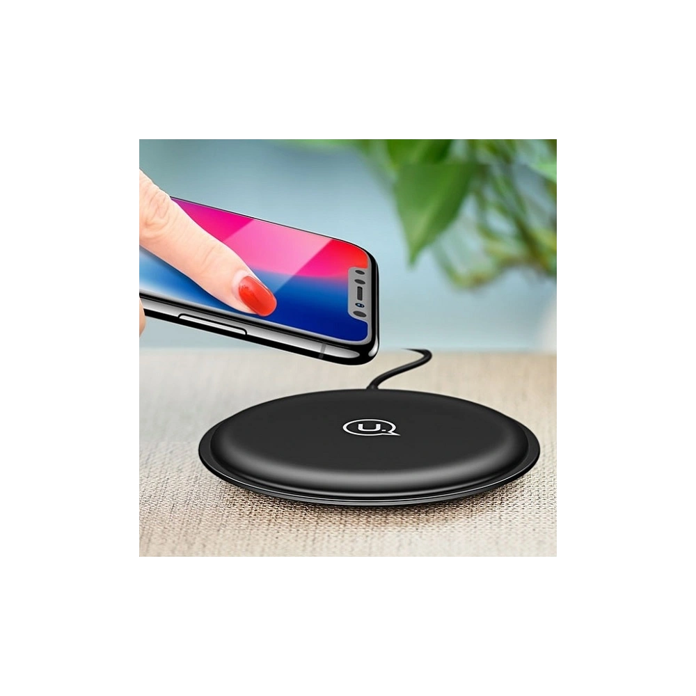 Hurtownia GSM - Încărcător wireless USAMS Fast Zodi Series negru (US-CD30) - USA975 - {ean13} - Hurt