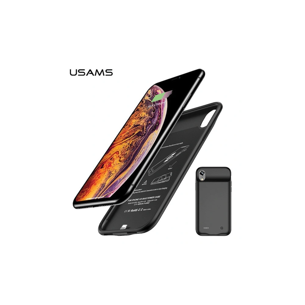 Hurtownia GSM - Etui powerbank USAMS Power Case Apple iPhone XR 4000mAh fekete/black (US-CD68) - USA979 - {ean13} - Hurt