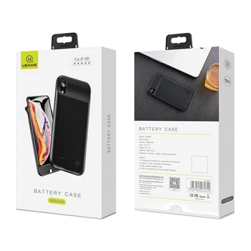 Etui powerbank USAMS Power Case Apple iPhone XR 4000mAh czarny/black (US-CD68)