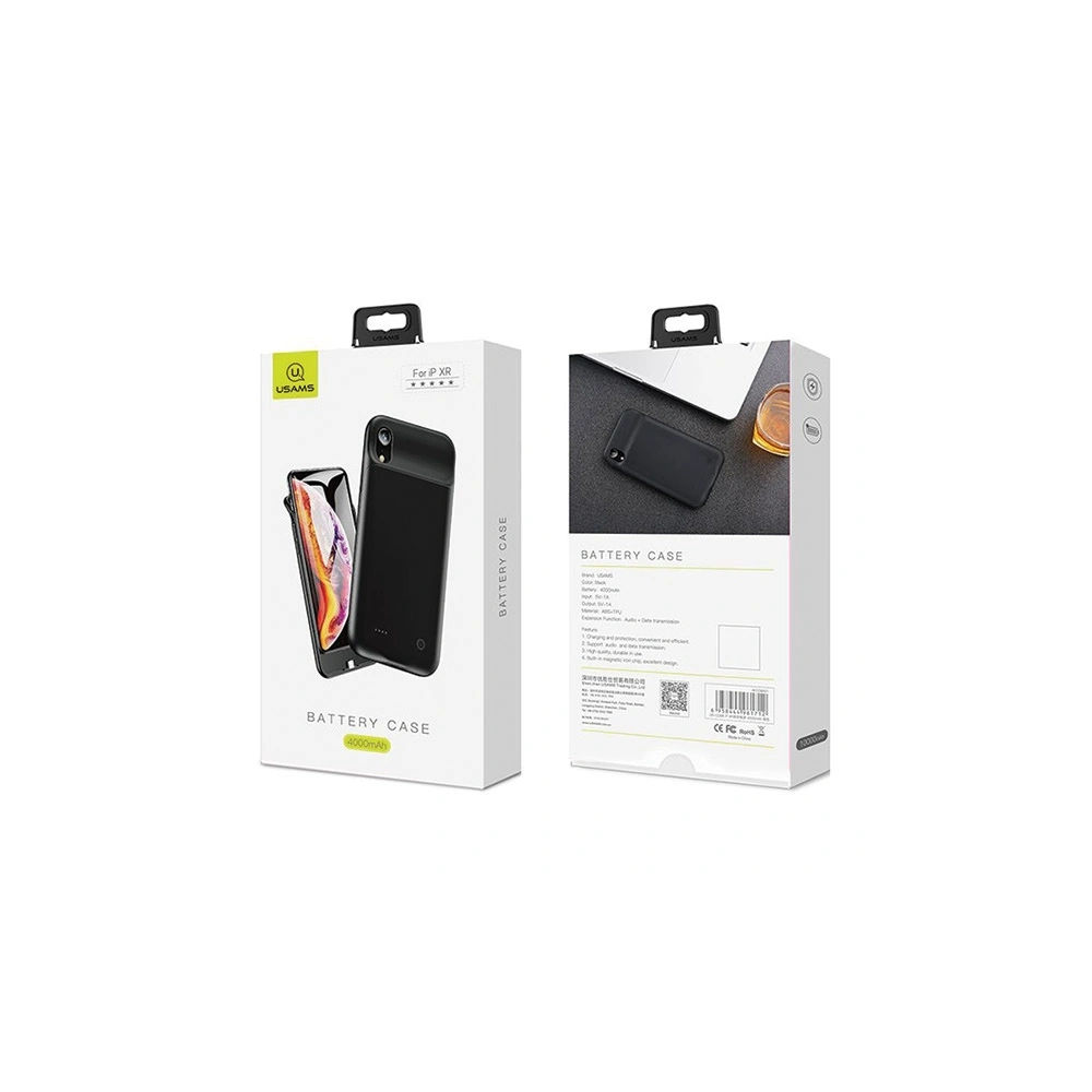 Hurtownia GSM - Etui powerbank USAMS Power Case Apple iPhone XR 4000mAh fekete/black (US-CD68) - USA979 - {ean13} - Hurt
