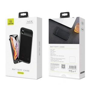 Hurtownia GSM - Powerbank Etui USAMS Power Case Apple iPhone XS Max 4000mAh schwarz/black (US-CD69) - USA980 - {ean13} - Hurt