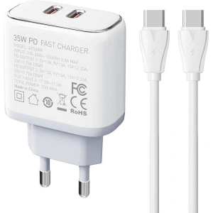 Hurtownia GSM - Netzteil LDNIO A2528C 2xUSB-C 35W + USB-C/USB-C Kabel - LDN446 - {ean13} - Hurt