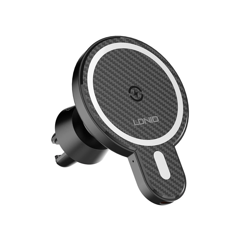 Hurtownia GSM - Suport auto cu încărcător wireless LDNIO MA20 15W (negru) - LDN449 - {ean13} - Hurt