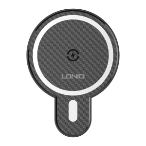 Wholesale LDNIO MA20 Car Mount Holder with Wireless Charger 15W + Metal Ring (black) - LDN450 - {ean13} - Hurt