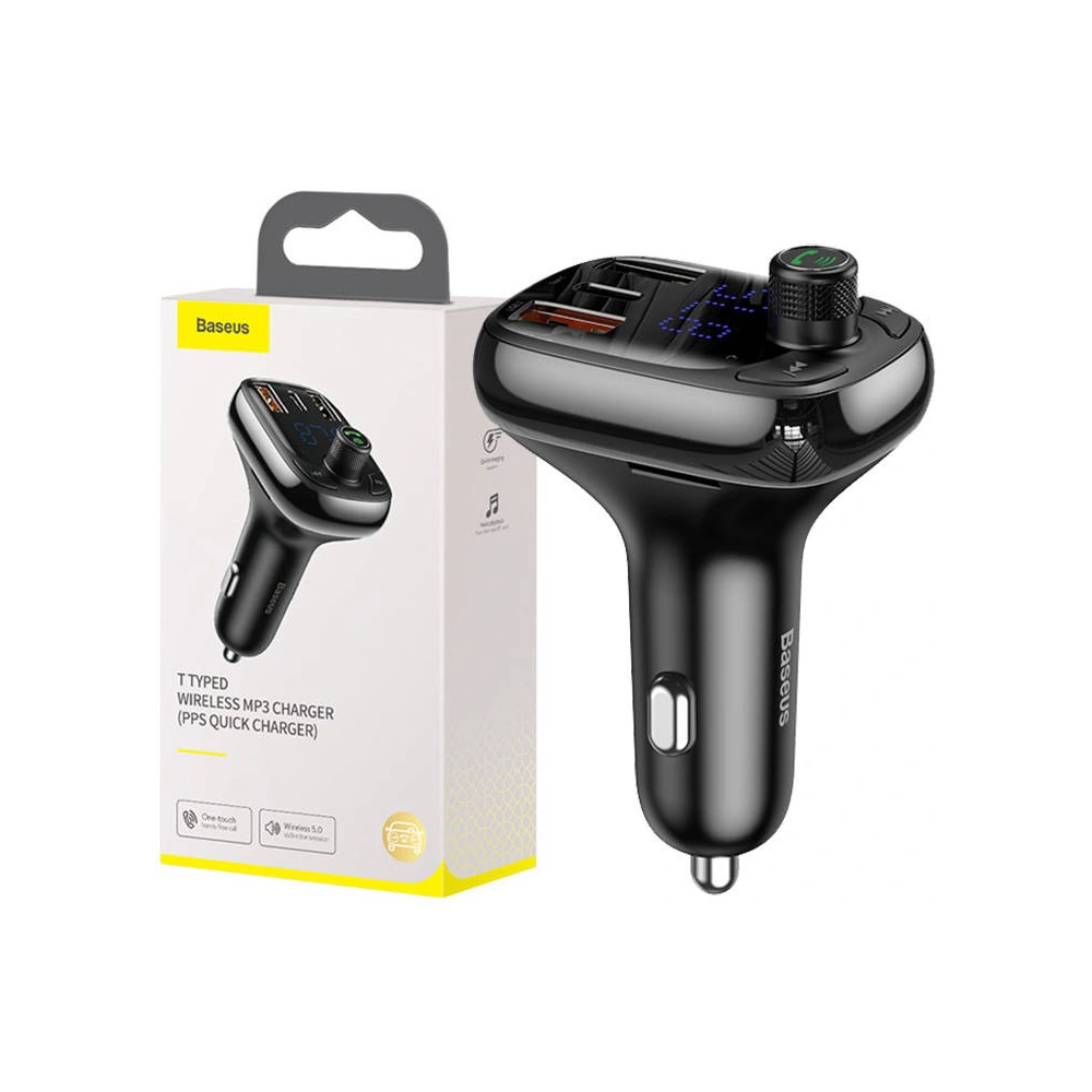 Hurtownia GSM - Auto-Transmitter Baseus Bluetooth MP3 S-13 (schwarz) - BSU4189 - {ean13} - Hurt