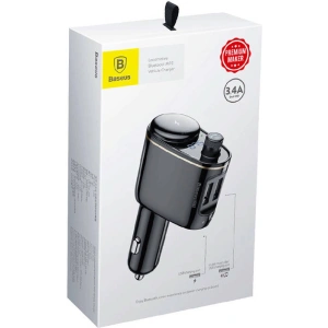 Hurtownia GSM - Transmiter automobilový Baseus Bluetooth MP3 S-06 (černý) - BSU4190 - {ean13} - Hurt