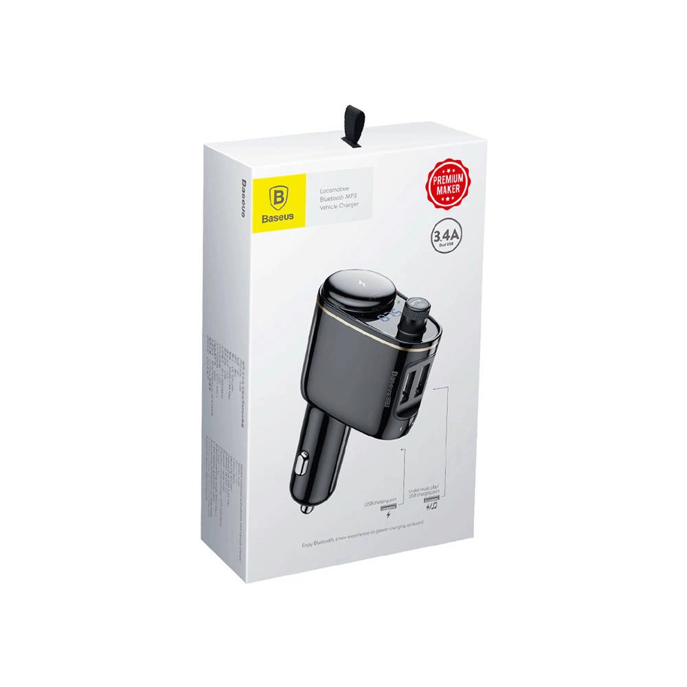 Hurtownia GSM - Transmițător auto Baseus Bluetooth MP3 S-06 (negru) - BSU4190 - {ean13} - Hurt