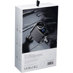 Hurtownia GSM - Transmiter automobilový Baseus Bluetooth MP3 S-06 (černý) - BSU4190 - {ean13} - Hurt