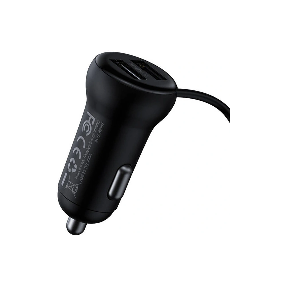 Hurtownia GSM - Transmițător auto Baseus Bluetooth MP3 S-16 (negru) - BSU4192 - {ean13} - Hurt