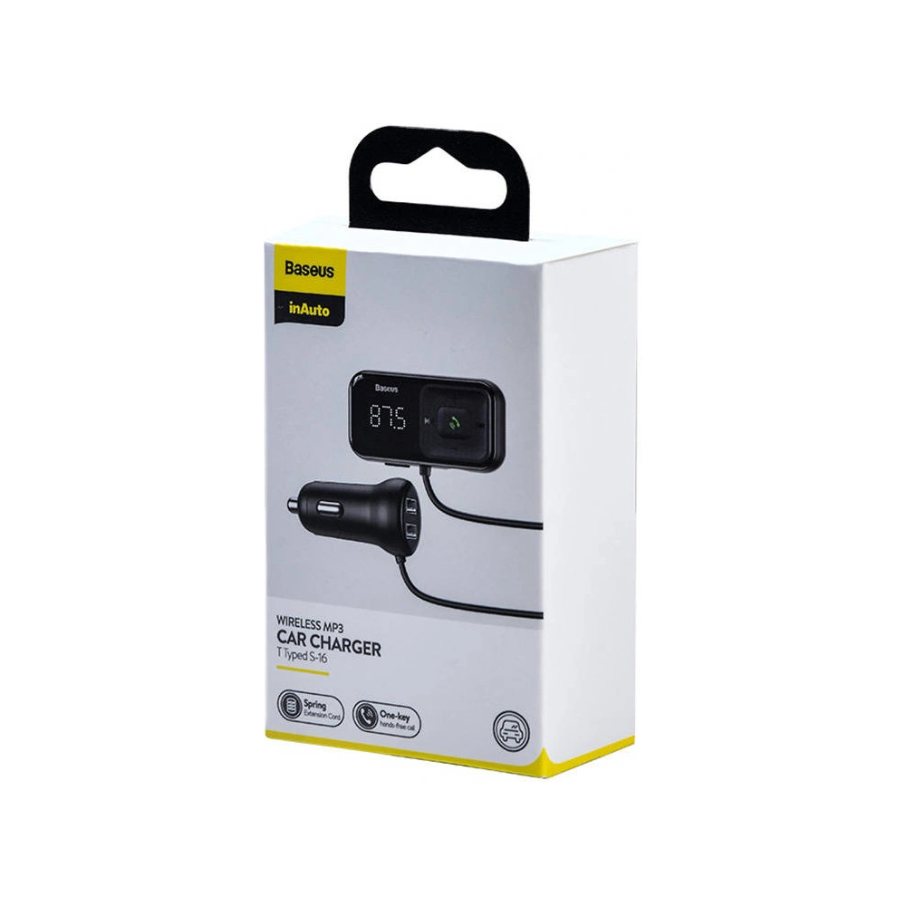 Hurtownia GSM - Transmițător auto Baseus Bluetooth MP3 S-16 (negru) - BSU4192 - {ean13} - Hurt