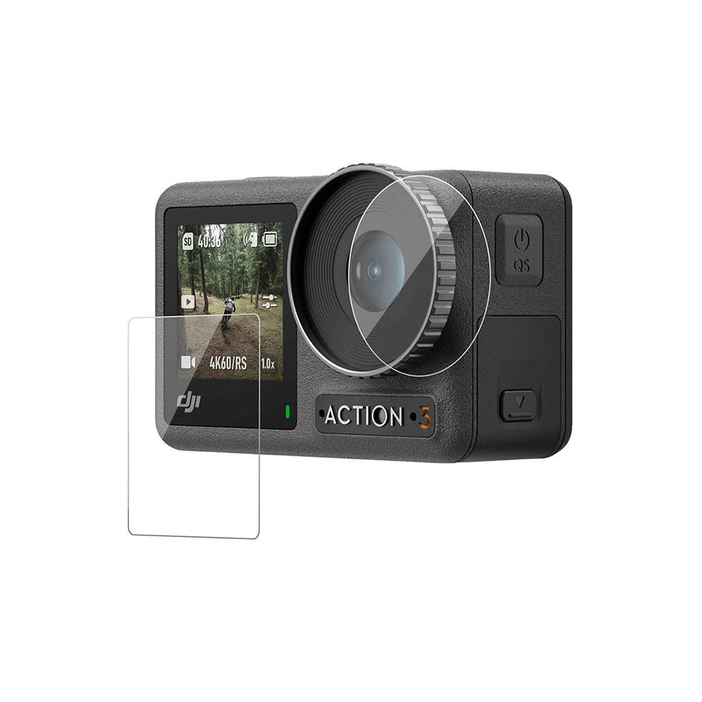 Hurtownia GSM - Zesílené sklo TELESIN na objektiv a displej DJI Osmo Action 3 - TLS115 - {ean13} - Hurt
