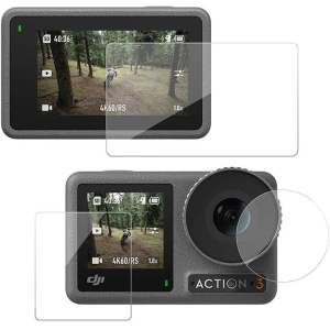 Hurtownia GSM - Szkło hartowane TELESIN na obiektyw i ekran DJI Osmo Action 3 - TLS115 - {ean13} - Hurt