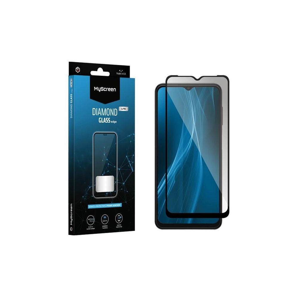 Hurtownia GSM - Das gehärtete Glas MyScreen Diamond Glass Edge Lite FG Realme C55/10 Pro schwarz/black Full Glue - MSRN377 - {ean13} - Hurt
