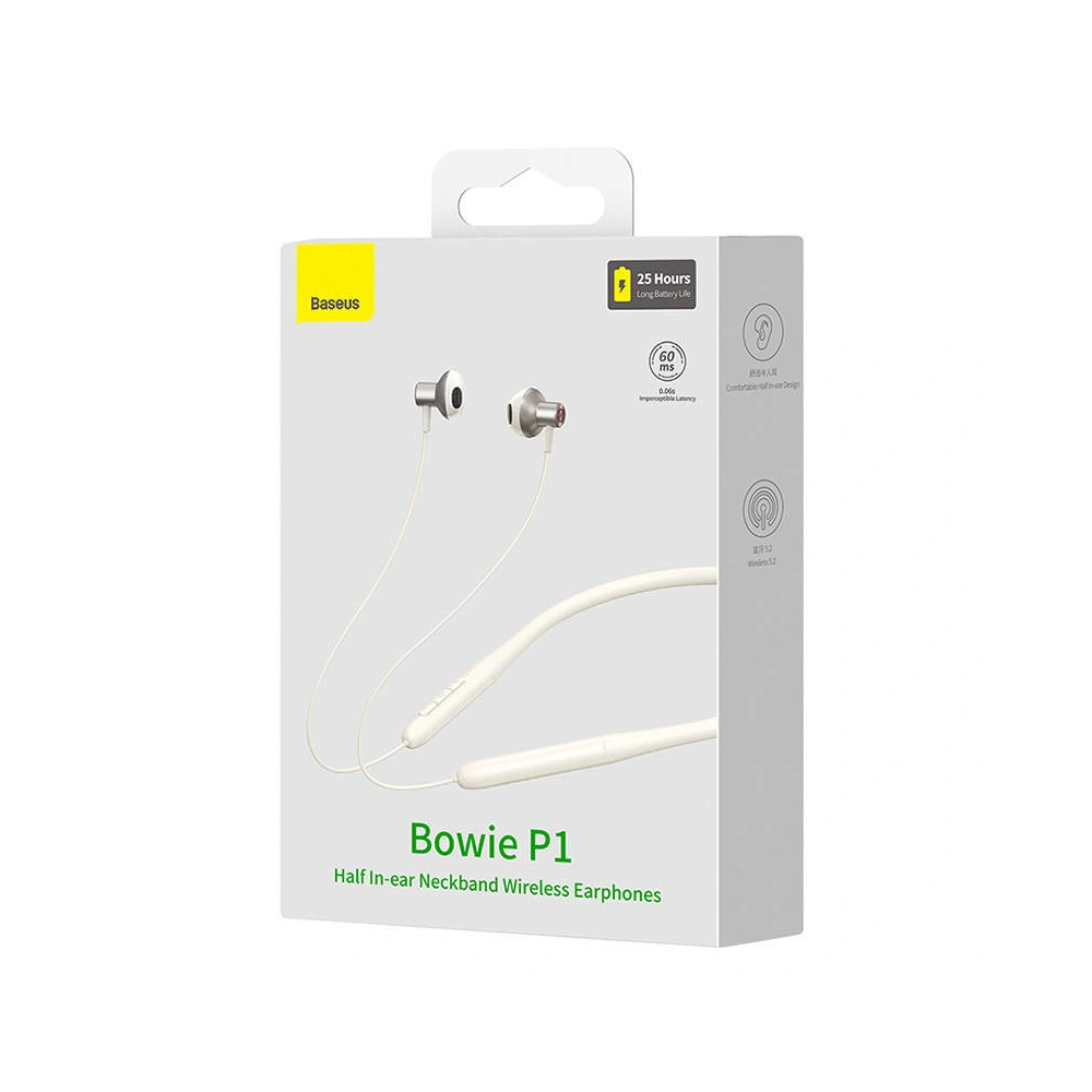 Hurtownia GSM - Słuchawki bezprzewodowe Baseus Bowie P1 Bluetooth 5.2 (beżowe) - BSU4196 - {ean13} - Hurt
