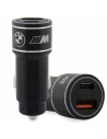 Ładowarka samochodowa BMW BMCCMUSBCK PD-QC 3.0 20W Fast Charge czarny/black M Edition
