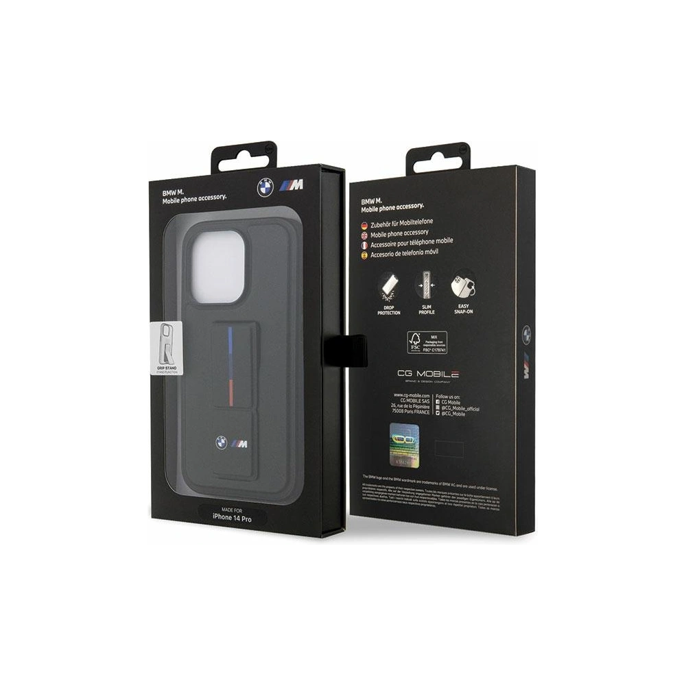 Hurtownia GSM - Etui BMW BMHCP14L22GSLK Apple iPhone 14 Pro schwarz/schwarz Hardcase Grip Hot Stamp - BMW460 - {ean13} - Hurt