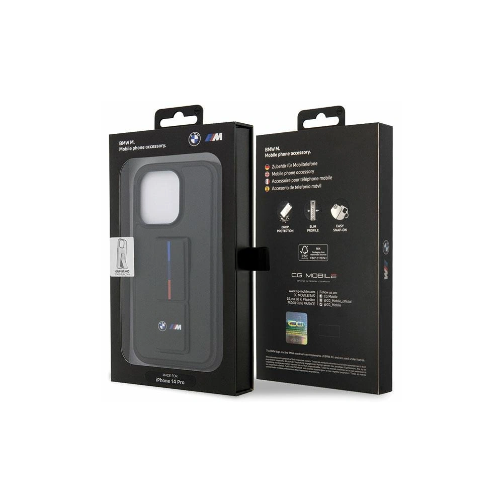 Hurtownia GSM - Etui BMW BMHCP14X22GSLK Apple iPhone 14 Pro Max černý/black hardcase Grip Hot Stamp - BMW463 - {ean13} - Hurt