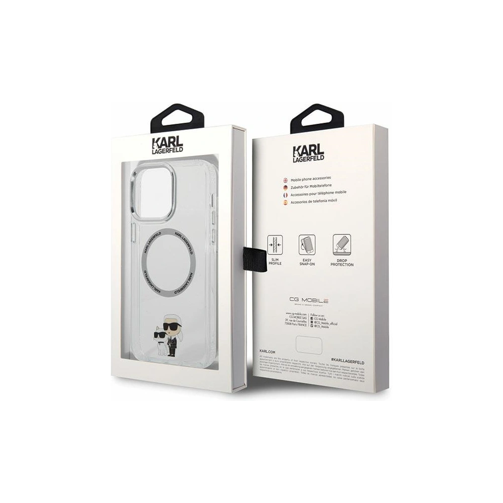 Wholesale Karl Lagerfeld KKLHMP13XHNKCIT iPhone 13 Pro Max 6,7" hardcase transparent Iconic Karl&Choupette Magsafe - KLD1575 - {ean13} - Hurt