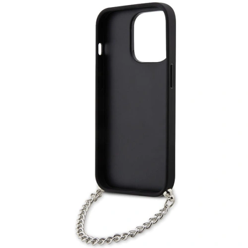 Etui Karl Lagerfeld KLHCP14LSACKLHPG Apple iPhone 14 Pro srebrny/silver hardcase Saffiano Monogram Chain
