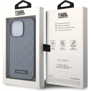 Hurtownia GSM - Etui Karl Lagerfeld KLHCP14LSACKLHPG Apple iPhone 14 Pro argintiu/silver hardcase Saffiano Monogram Chain - KLD1576 - {ean13} - Hurt