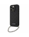 Hurtownia GSM - Etui Karl Lagerfeld KLHCP14LSACKLHPK Apple iPhone 14 Pro negru/black hardcase Saffiano Monogram Chain - KLD1577 - {ean13} - Hurt