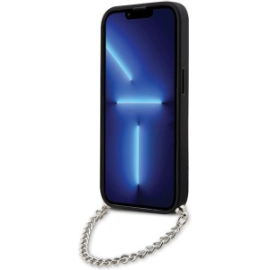 Hurtownia GSM - Etui Karl Lagerfeld KLHCP14LSACKLHPK Apple iPhone 14 Pro negru/black hardcase Saffiano Monogram Chain - KLD1577 - {ean13} - Hurt