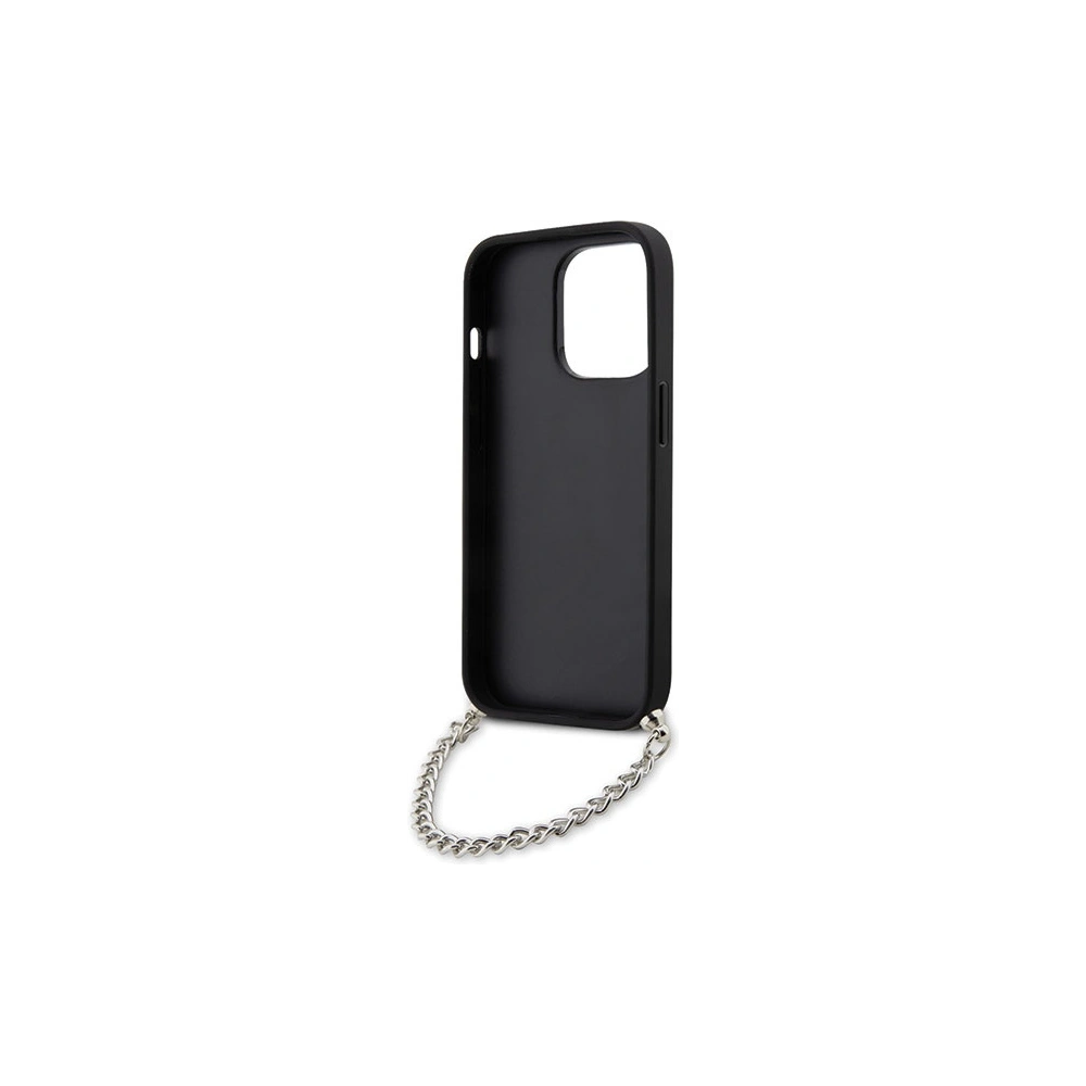 Hurtownia GSM - Etui Karl Lagerfeld KLHCP14LSACKLHPK Apple iPhone 14 Pro negru/black hardcase Saffiano Monogram Chain - KLD1577 - {ean13} - Hurt