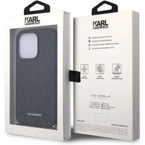 Wholesale Karl Lagerfeld KLHCP14LSACKLHPK iPhone 14 Pro 6.1" czarny/black hardcase Saffiano Monogram Chain - KLD1577 - {ean13} - Hurt