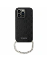 Etui Karl Lagerfeld KLHCP14SSACKLHPK Apple iPhone 14 černý/black hardcase Saffiano Monogram Chain