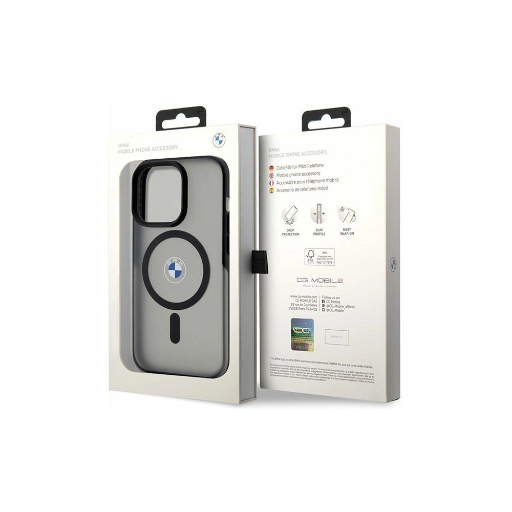 Hurtownia GSM - Etui BMW BMHMP14LDSLK Apple iPhone 14 Pro negru/black hardcase Signature MagSafe - BMW464 - {ean13} - Hurt