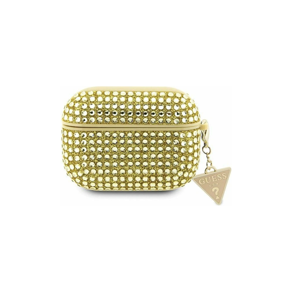 Hurtownia GSM - Etui Guess GUAP2HDGTPD Apple AirPods Pro 2 kryt zlatý/gold Rhinestone Triangle Charm - GUE2584 - {ean13} - Hurt
