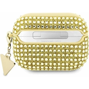 Hurtownia GSM - Etui Guess GUAPHDGTPD Apple AirPods Pro kryt zlatý/gold Rhinestone Triangle Charm - GUE2587 - {ean13} - Hurt
