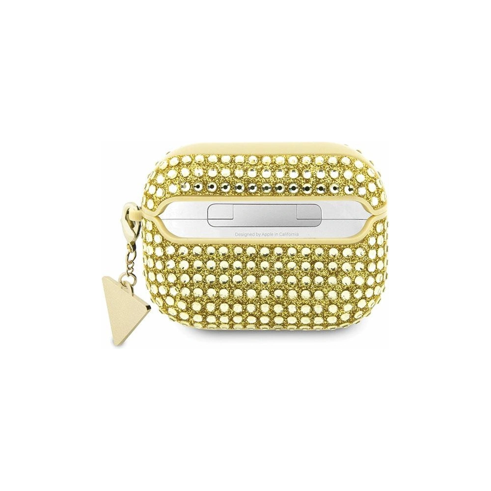 Hurtownia GSM - Etui Guess GUAPHDGTPD Apple AirPods Pro kryt zlatý/gold Rhinestone Triangle Charm - GUE2587 - {ean13} - Hurt