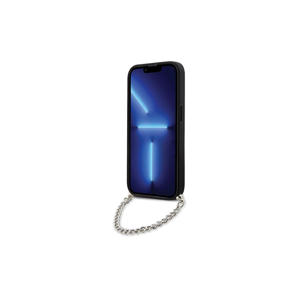 Hurtownia GSM - Etui Karl Lagerfeld KLHCP14XSACKLHPG Apple iPhone 14 Pro Max silber/silver Hardcase Saffiano Monogram Chain - KLD1580 - {ean13} - Hurt