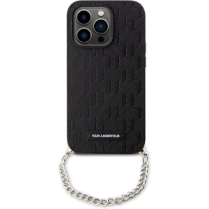 Hurtownia GSM - Etui Karl Lagerfeld KLHCP14XSACKLHPK Apple iPhone 14 Pro Max schwarz/black hardcase Saffiano Monogram Chain - KLD1581 - {ean13} - Hurt
