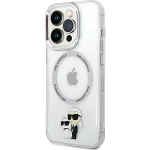 Etui Karl Lagerfeld KLHMP13LHNKCIT Apple iPhone 13 Pro hardcase transparent Iconic Karl&Choupette Magsafe