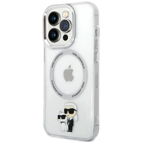 Etui Karl Lagerfeld KLHMP13LHNKCIT Apple iPhone 13 Pro hardcase transparent Iconic Karl&Choupette Magsafe