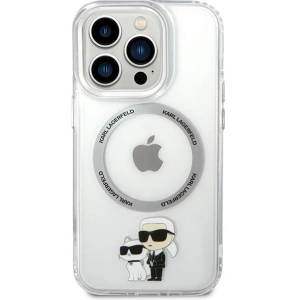 Etui Karl Lagerfeld KLHMP13LHNKCIT Apple iPhone 13 Pro hardcase transparent Iconic Karl&Choupette Magsafe