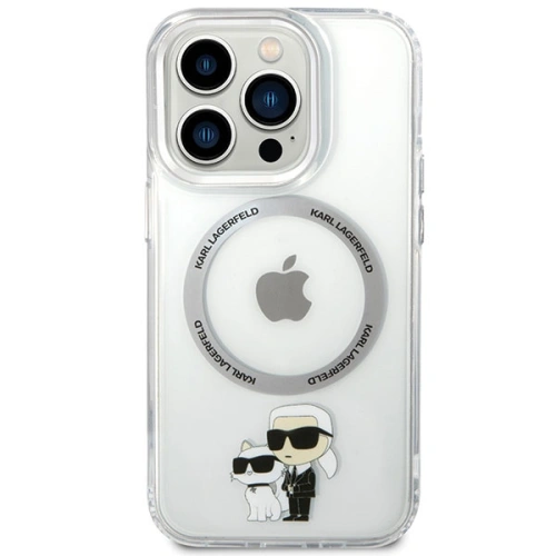 Etui Karl Lagerfeld KLHMP13LHNKCIT Apple iPhone 13 Pro hardcase transparent Iconic Karl&Choupette Magsafe