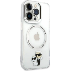 Etui Karl Lagerfeld KLHMP13LHNKCIT Apple iPhone 13 Pro hardcase transparent Iconic Karl&Choupette Magsafe
