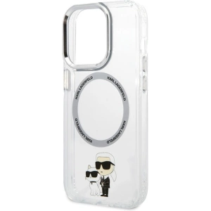 Etui Karl Lagerfeld KLHMP13LHNKCIT Apple iPhone 13 Pro hardcase transparent Iconic Karl&Choupette Magsafe