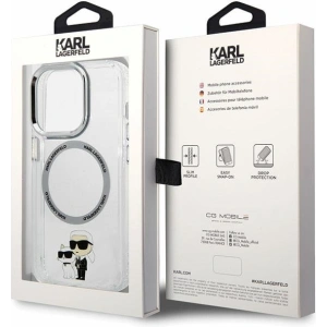 Etui Karl Lagerfeld KLHMP13LHNKCIT Apple iPhone 13 Pro hardcase transparent Iconic Karl&Choupette Magsafe