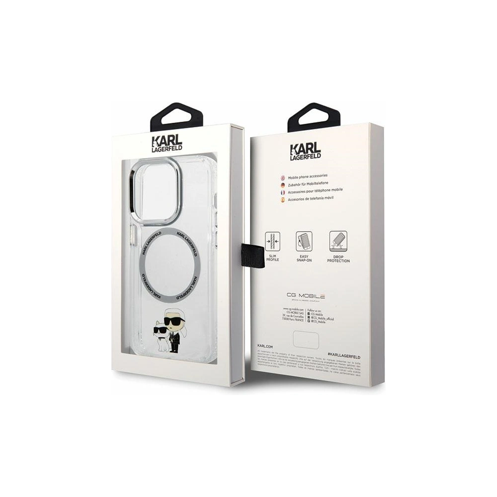 Hurtownia GSM - Etui Karl Lagerfeld KLHMP13LHNKCIT Apple iPhone 13 Pro hardcase transparent Iconic Karl&Choupette Magsafe - KLD1582 - {ean13} - Hurt