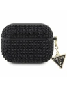 Etui Guess GUAPHDGTPK Apple AirPods Pro obal černý/black Rhinestone Triangle Charm