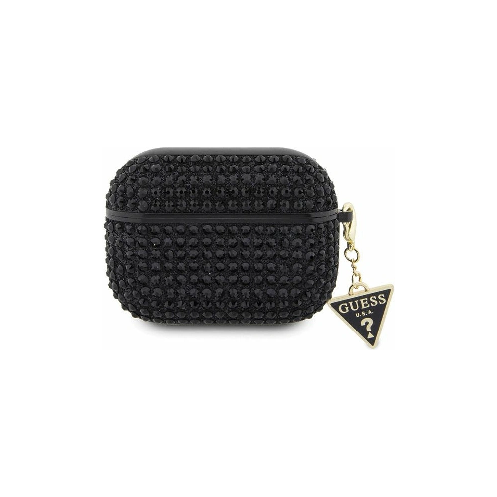 Hurtownia GSM - Etui Guess GUAPHDGTPK Apple AirPods Pro obal černý/black Rhinestone Triangle Charm - GUE2588 - {ean13} - Hurt