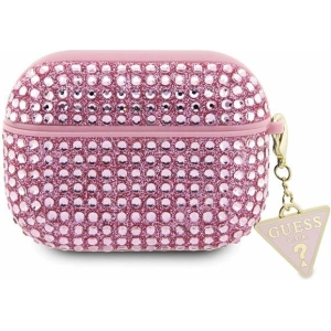 Hurtownia GSM - Etui Guess GUAPHDGTPP Apple AirPods Pro obal růžový/pink Rhinestone Triangle Charm - GUE2589 - {ean13} - Hurt