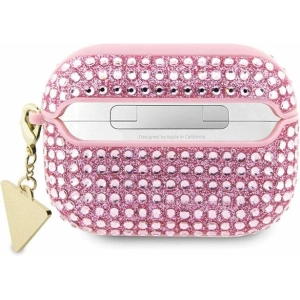 Hurtownia GSM - Etui Guess GUAPHDGTPP Apple AirPods Pro obal růžový/pink Rhinestone Triangle Charm - GUE2589 - {ean13} - Hurt