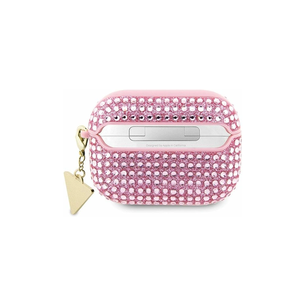 Hurtownia GSM - Etui Guess GUAPHDGTPP Apple AirPods Pro obal růžový/pink Rhinestone Triangle Charm - GUE2589 - {ean13} - Hurt